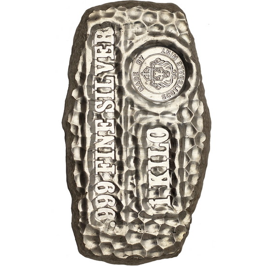 Tombstone 1Kilo .999 Silver Nugget - Secondary Market Tombstone 1Kilo .999 Silver Nugget - Secondary Market