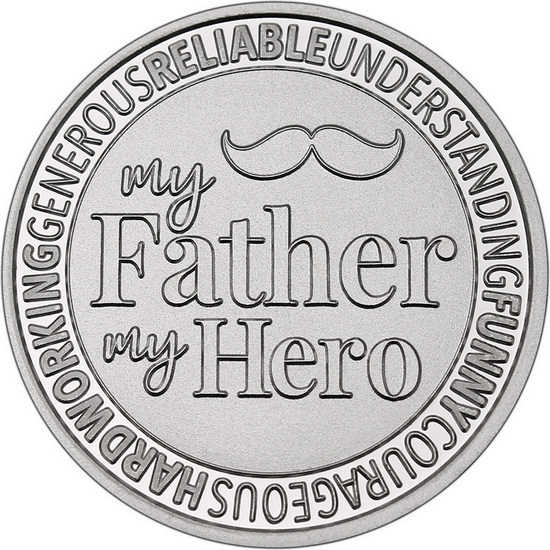 My Father My Hero 1oz .999 Silver Medallion in Gift Box My Father My Hero 1oz .999 Silver Medallion in Gift Box