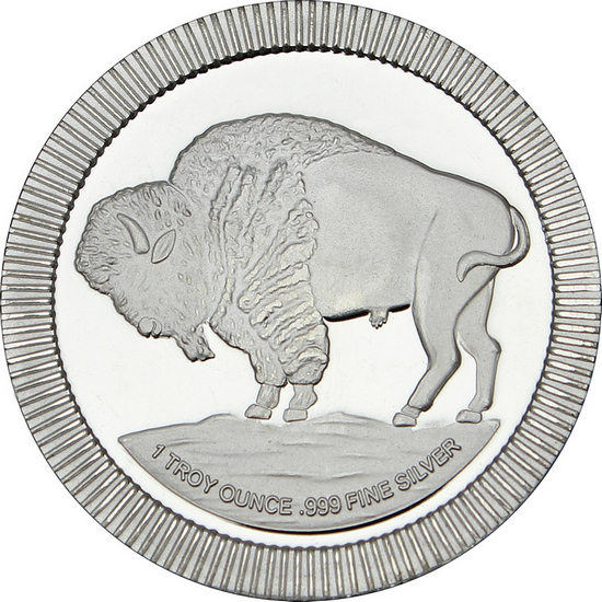 Buffalo Replica Stackables 1oz .999 Silver Medallion Buffalo Replica Stackables 1oz .999 Silver Medallion