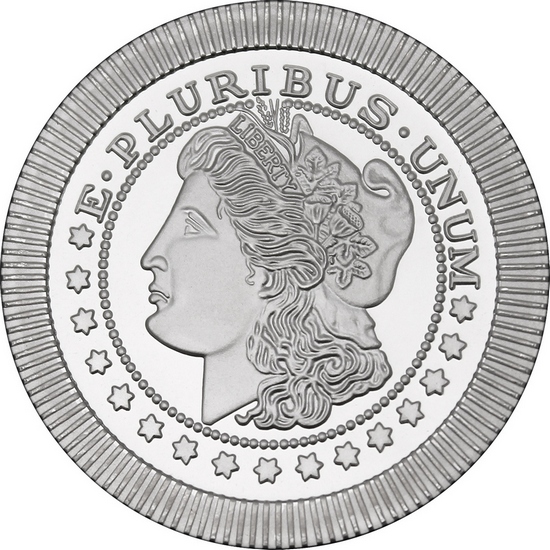 Morgan Dollar Replica Stackables 1oz .999 Silver Medallion