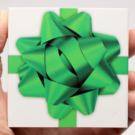 Green Ribbon Gift Box Sleeve Selection