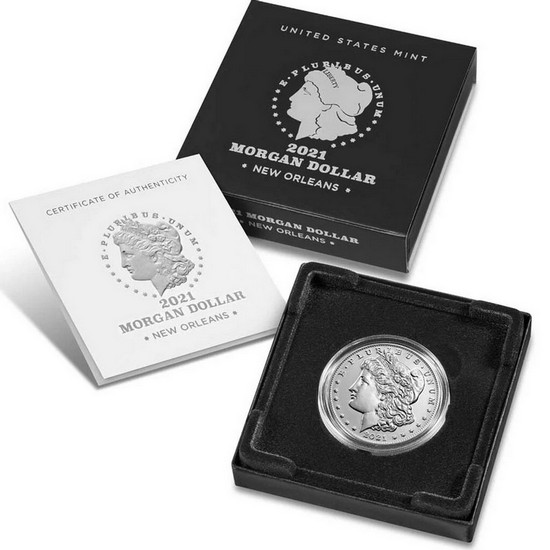 2021 100th Anniversary Morgan Silver Dollar in OGP