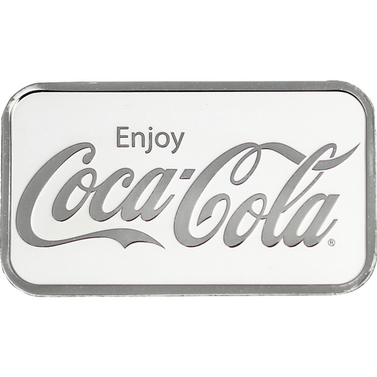 Coca-Cola 1oz .999 Silver Bar