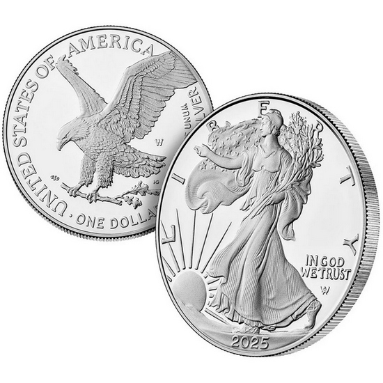 2025 W Proof Silver American Eagle Coin Congratulations Set 2025 W Proof Silver American Eagle Coin Congratulations Set