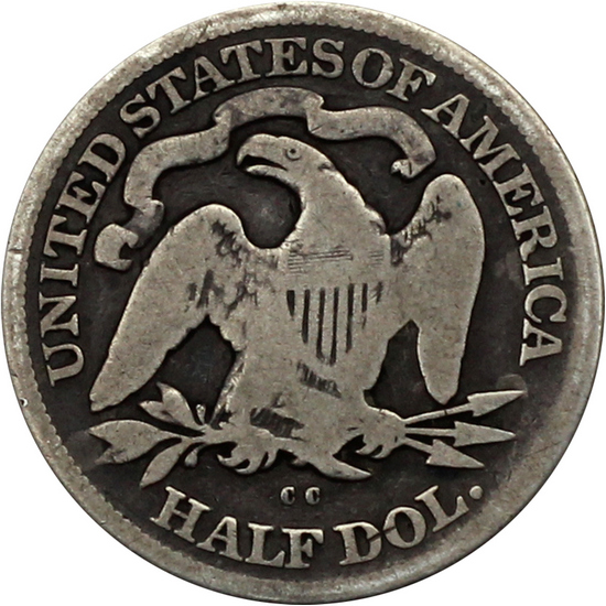 1877 CC Liberty Seated Half Dollar G/VG Condition 1877 CC Liberty Seated Half Dollar G/VG Condition