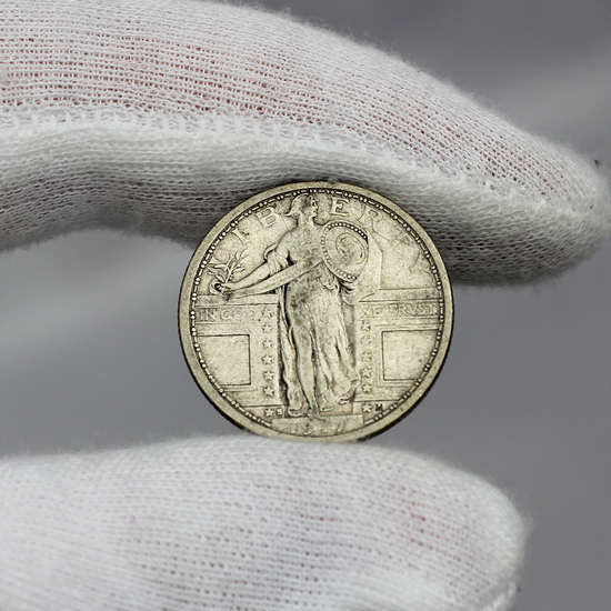 1917 S Type 1 Standing Liberty Quarter VG/F Condition