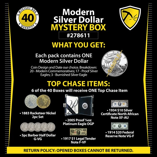 Two Cent Coin VG-F in Box Mystery Box #021291