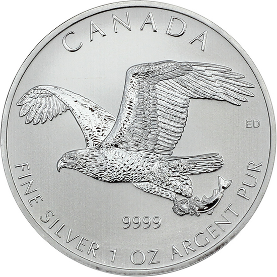 2014 Canada Silver Falcon Series 1oz BU Coin