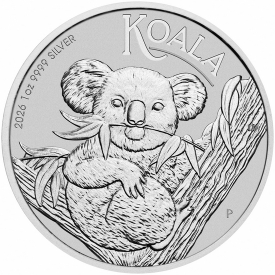 2026 P Australia Silver Koala 1oz BU Coin Perth Mint
