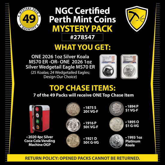 Random Certified Perth Mint Mystery Pack #278547