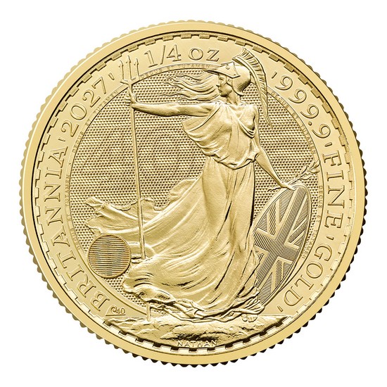 2027 Great Britain 1/4oz Gold Britannia BU