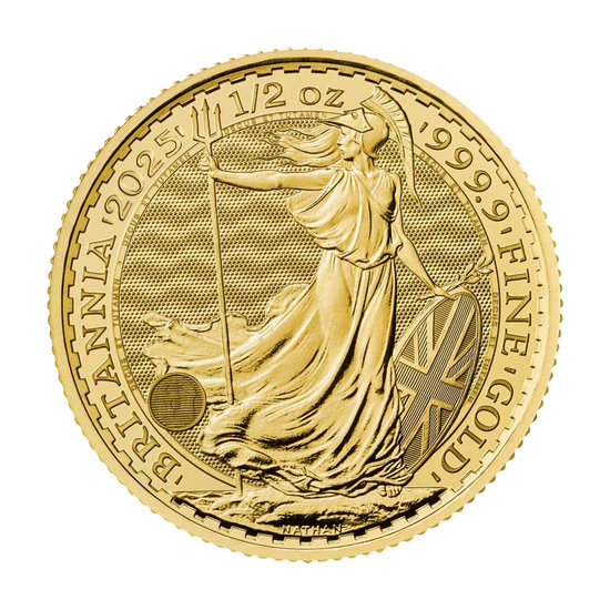 2024 Great Britain Gold Britannia Half Ounce BU Coin