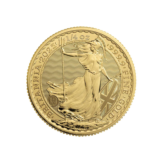 2024 Great Britain Gold Britannia Quarter Ounce BU Coin