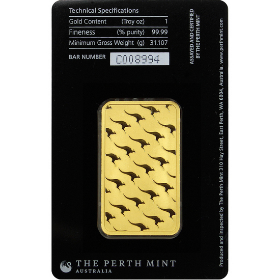 Australian Perth Mint 1oz Gold Bar Australian Perth Mint 1oz Gold Bar