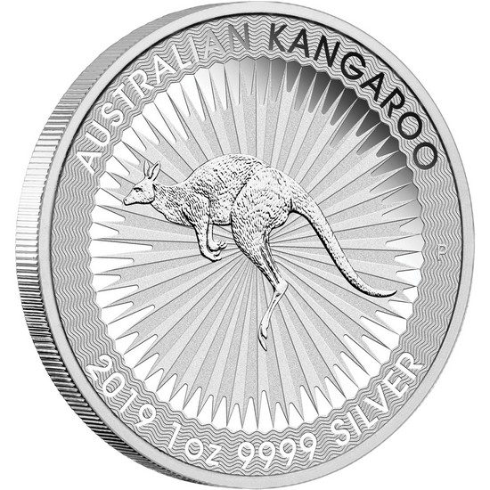2019 P Australia Silver Kangaroo 1oz BU Single