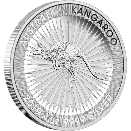 2019 P Australia Silver Kangaroo 1oz BU Single 2019 P Australia Silver Kangaroo 1oz BU Single