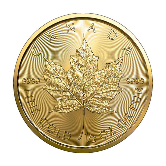 2022 Canada Gold Maple Leaf Half Ounce BU Coin