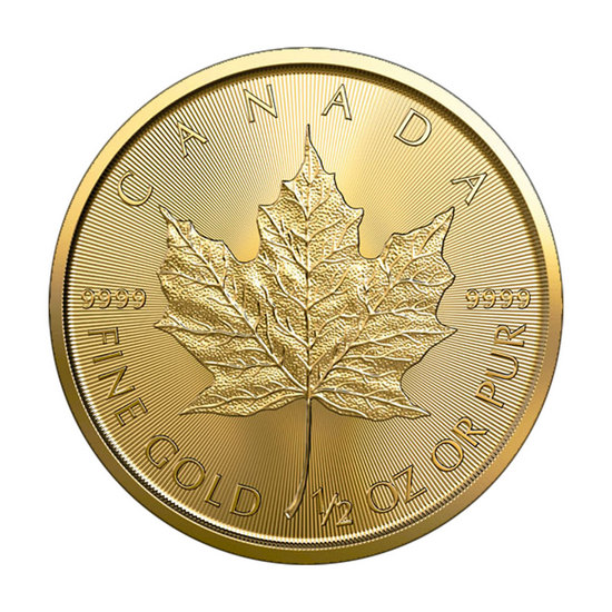 2022 Canada Gold Maple Leaf Half Ounce BU Coin