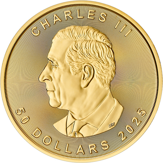 2025 Canada Gold Maple Leaf 1oz BU Coin 2025 Canada Gold Maple Leaf 1oz BU Coin