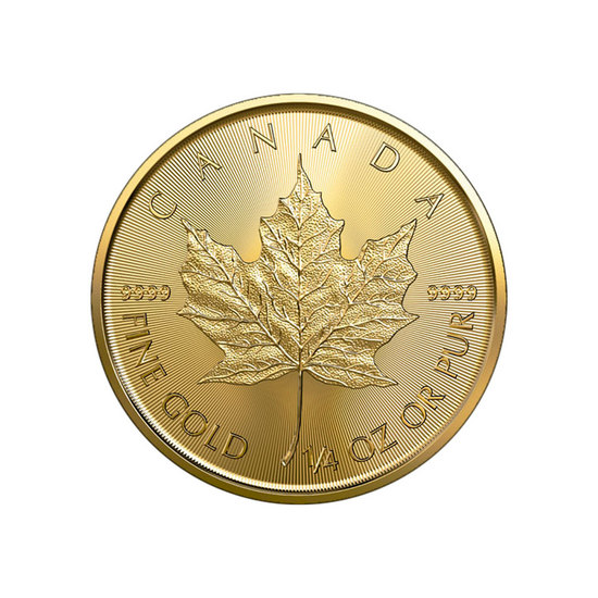 2024 Canada Gold Maple Leaf Quarter Ounce BU Coin