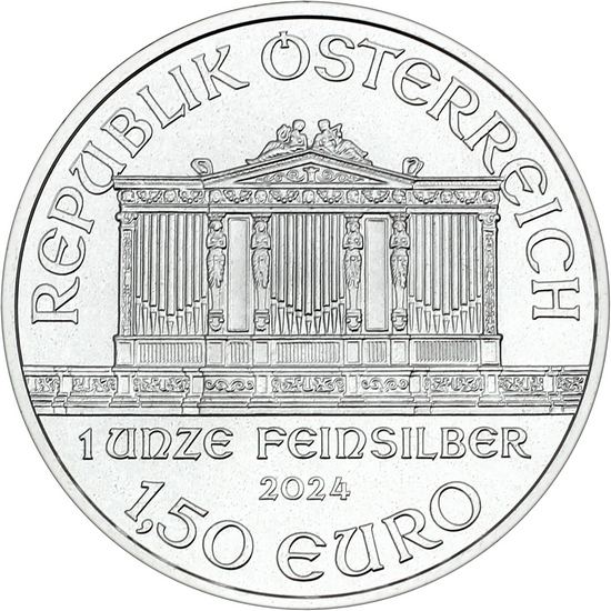 2024 Austria Silver Philharmonic 1oz BU Coin
