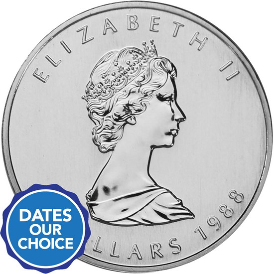 Canada Silver Maple Leaf 1oz BU Date Our Choice - Secondary Market Canada Silver Maple Leaf 1oz BU Date Our Choice - Secondary Market