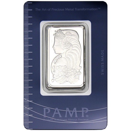 In Assay 1 oz PAMP Suisse Lady Fortuna Platinum Bar .9995 Fine
