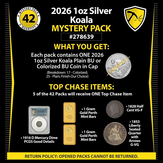 2026 1oz Silver Koala Mystery Pack #278639