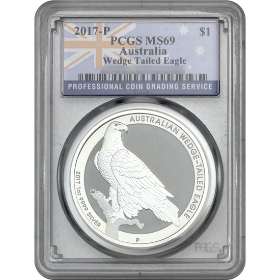 2017 P Australia Wedge-Tailed Eagle 1oz Silver MS69 PCGS