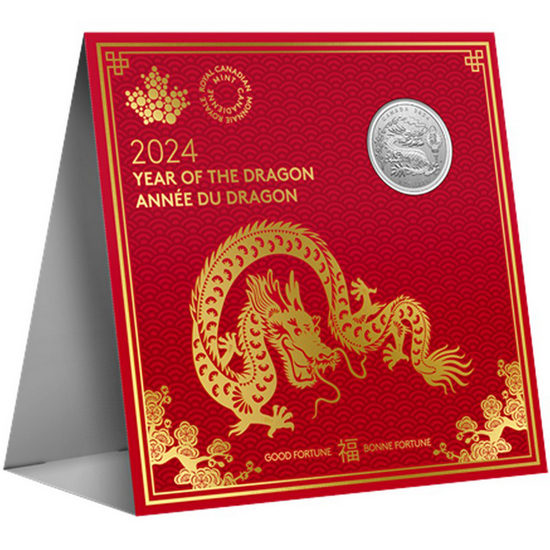 2024 Canada Silver Year of the Dragon 1/4oz Coin