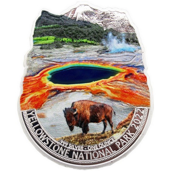 2022 Fiji Silver Yellowstone National Park Colorized 1oz Coin in OGP 2022 Fiji Silver Yellowstone National Park Colorized 1oz Coin in OGP
