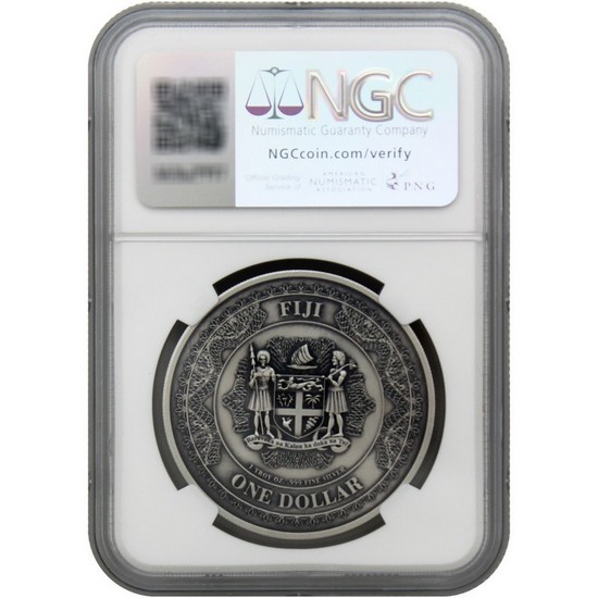 2023 Fiji Silver Antiqued Black Eagle 1oz Coin UHR MS70 First Releases NGC Bureau of Engraving Label 2023 Fiji Silver Antiqued Black Eagle 1oz Coin UHR MS70 First Releases NGC Bureau of Engraving Label