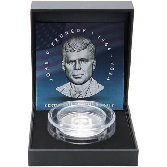 2024 Fiji Silver John F. Kennedy Anniversary 1oz UHR Coin