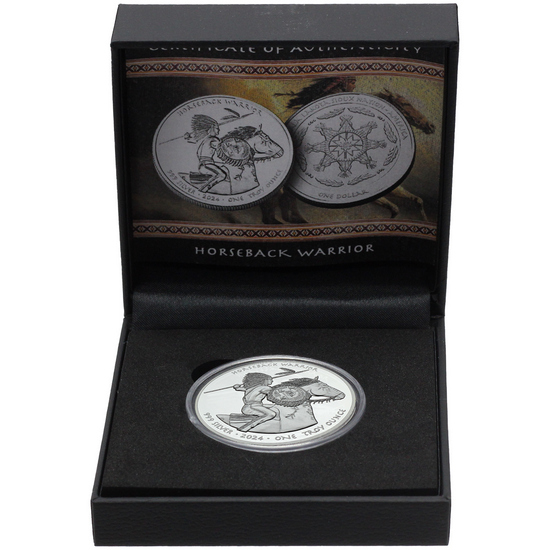 2024 Silver Native American Series "Horseback Warrior" 1oz Proof Coin
