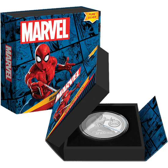 2023 Niue Silver Marvel Spider-Man 1oz Colorized Proof Coin