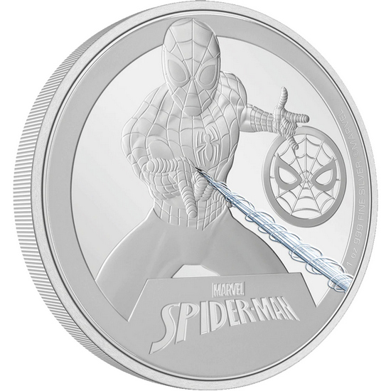 2023 Niue Silver Marvel Spider-Man 1oz Colorized Proof Coin 2023 Niue Silver Marvel Spider-Man 1oz Colorized Proof Coin