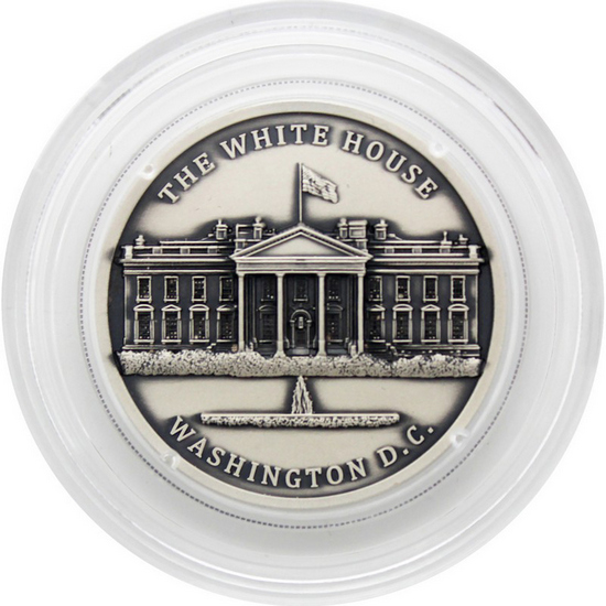 2024 $2 NIUE The White House 1oz Antiqued UHR Silver Coin in OGP 2024 $2 NIUE The White House 1oz Antiqued UHR Silver Coin in OGP