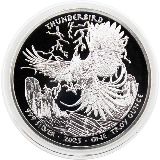 2025 Silver Native American Series "Thunderbird" 1oz Proof Coin