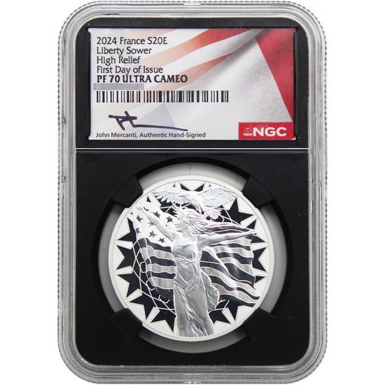 2024 France Silver Liberty and Sower 1oz Coin PF70 UC FDI NGC Black Core 2024 France Silver Liberty and Sower 1oz Coin PF70 UC FDI NGC Black Core