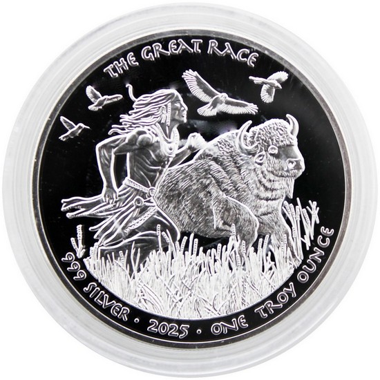 2025 Silver Native American Series "The Great Race" 1oz Proof Coin
