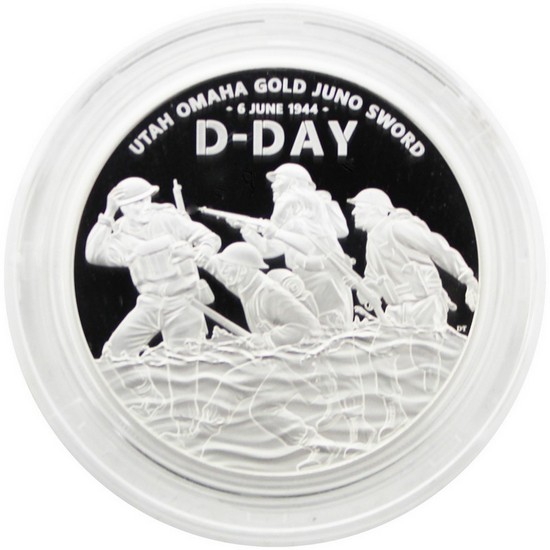 2024 Proof Great Britain D-Day 80th Anniversary 1oz Silver Coin in OGP
