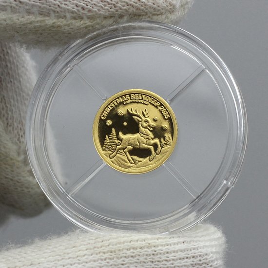 2025 Liberia Gold Habemus Papam Pope Leo XIV 0.5 Gram Proof Coin in OGP