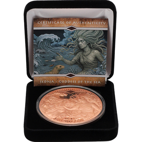 食器  Goddess of Wisdom 2025 2025 Sedna Goddess of the Sea 5 oz Copper Coin | SilverTowne
