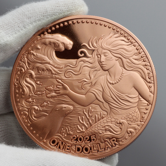 食器  Goddess of Wisdom 2025 2025 Sedna Goddess of the Sea 5 oz Copper Coin | SilverTowne