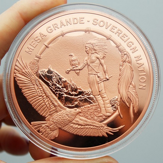 2026 Stone Giant 5 oz .9999 Copper Prooflike $1 Coin | Mesa Grande