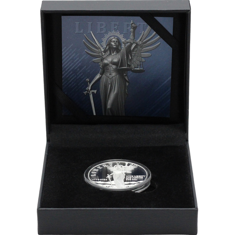 2026 Niue Silver Winged Liberty 250th Commemorative 1oz Proof Like Coin in OGP