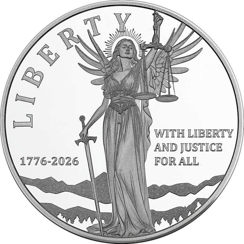 2026 Niue Silver Winged Liberty 250th Commemorative 1oz Proof Like Coin in OGP
