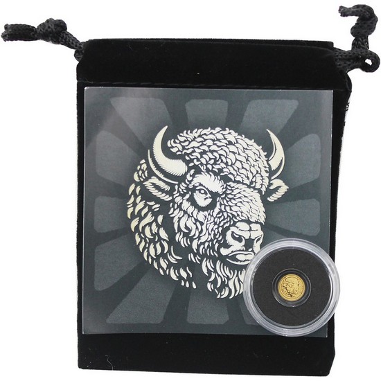 2026 50c NIUE 1/500oz Gold Bison Prooflike Coin in Velvet Pouch