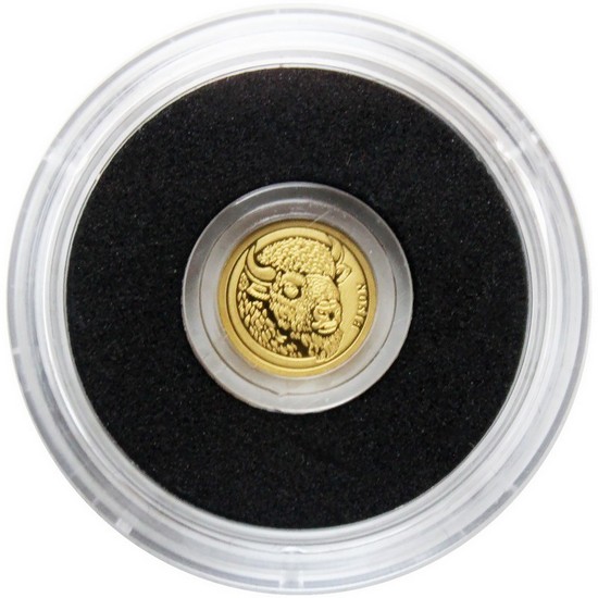 2026 50c NIUE 1/500oz Gold Bison Prooflike Coin in Velvet Pouch 2026 50c NIUE 1/500oz Gold Bison Prooflike Coin in Velvet Pouch