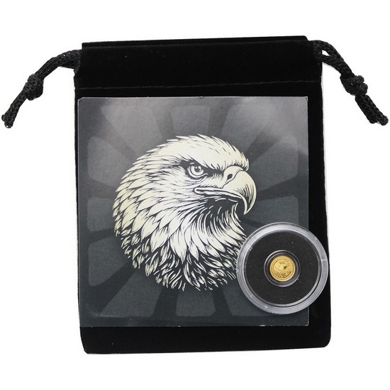 2026 50c NIUE 1/500oz Gold Bald Eagle Prooflike Coin in Velvet Pouch